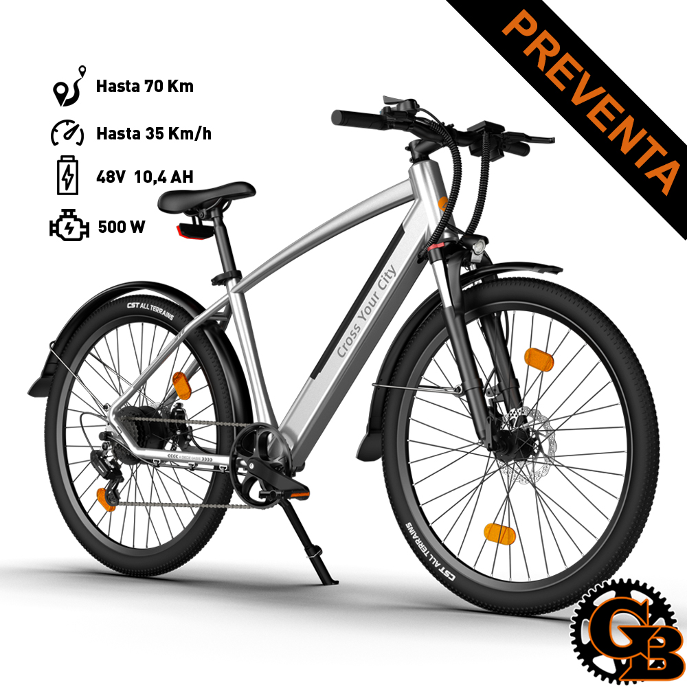 Bicicleta Eléctrica ADO DECE 300C Plata