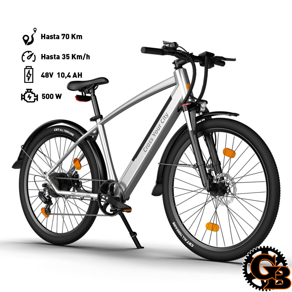 Bicicleta Eléctrica ADO DECE 300C Plata