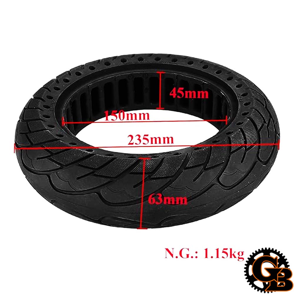 Neumático Antipinchazo Scooter Segway Max G30/D/P 10"x2,50 - Imagen 6