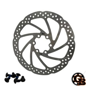 Disco de Freno Bicicleta 160mm 6 Hoyos Cromado